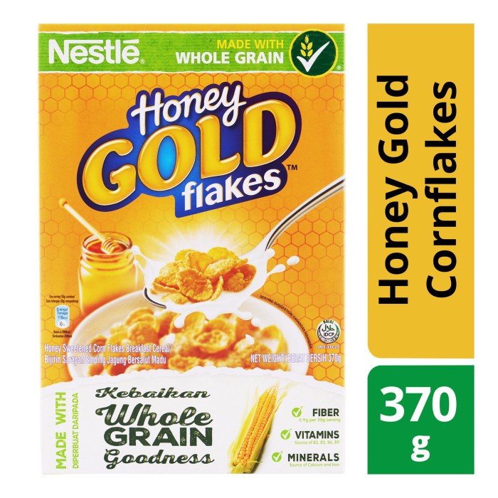 

Nestle Cereal - Honey Gold Cornflakes 370G
