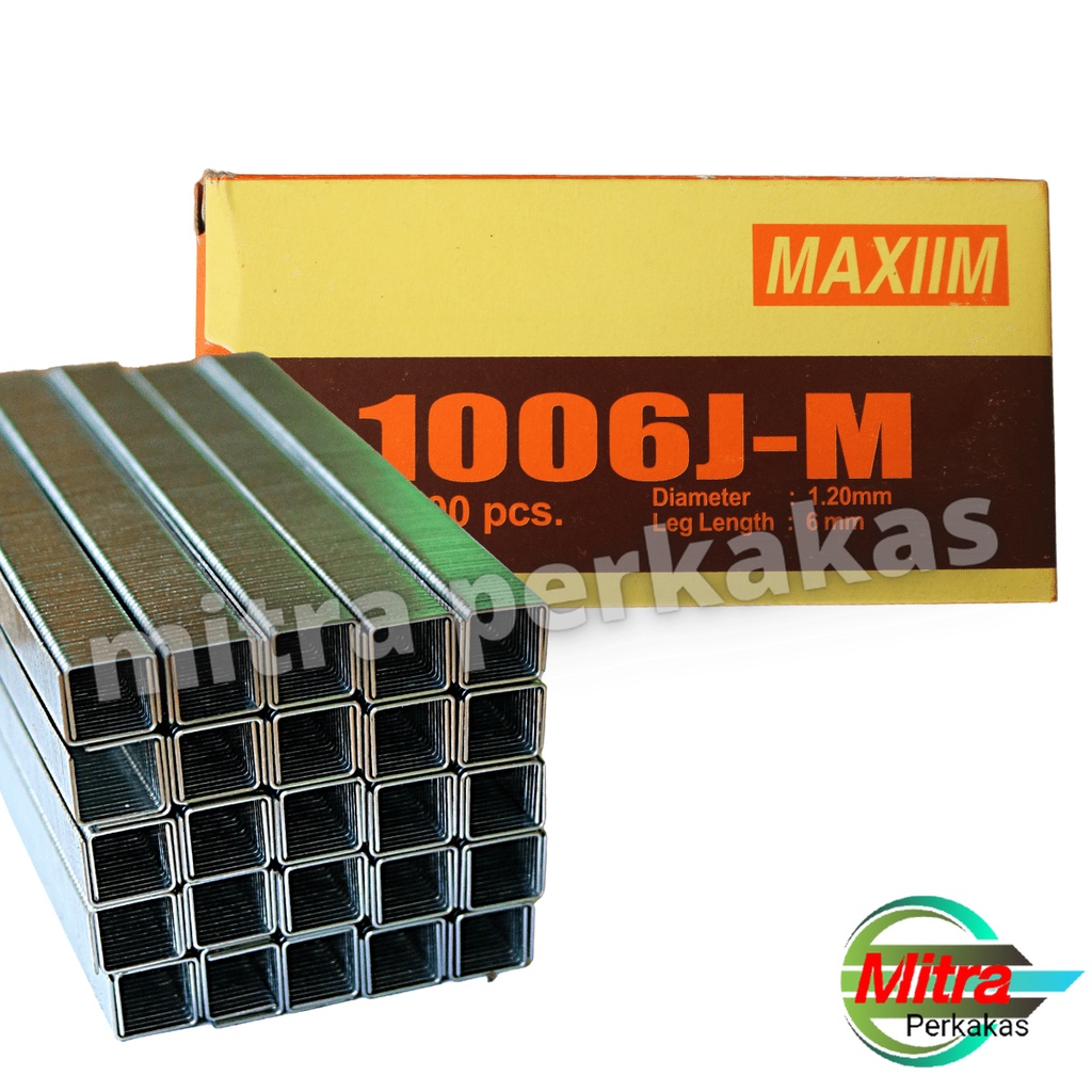

TERMURAH Isi staples tembak MAXIIM 1006J-M isi gun tacker 6mm