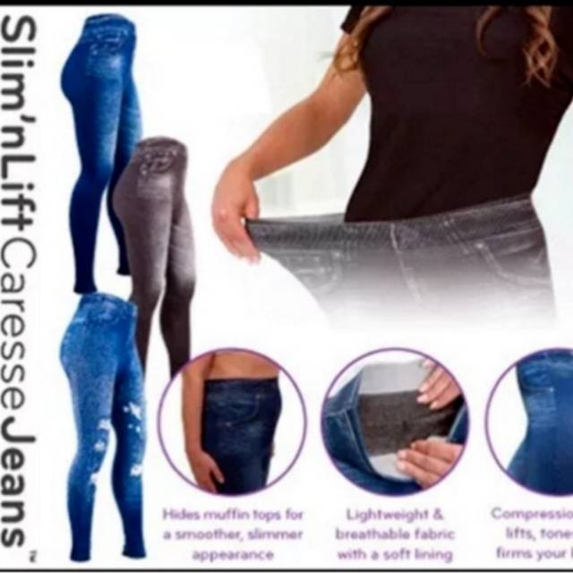 SLIM N FIT CARESSE JEANS - SLIMMING JEANS - LEGGING JEANS
