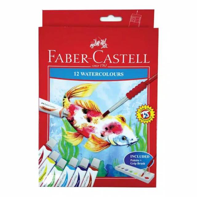 

Cat Air / Water Colour Faber Castell 12 Warna