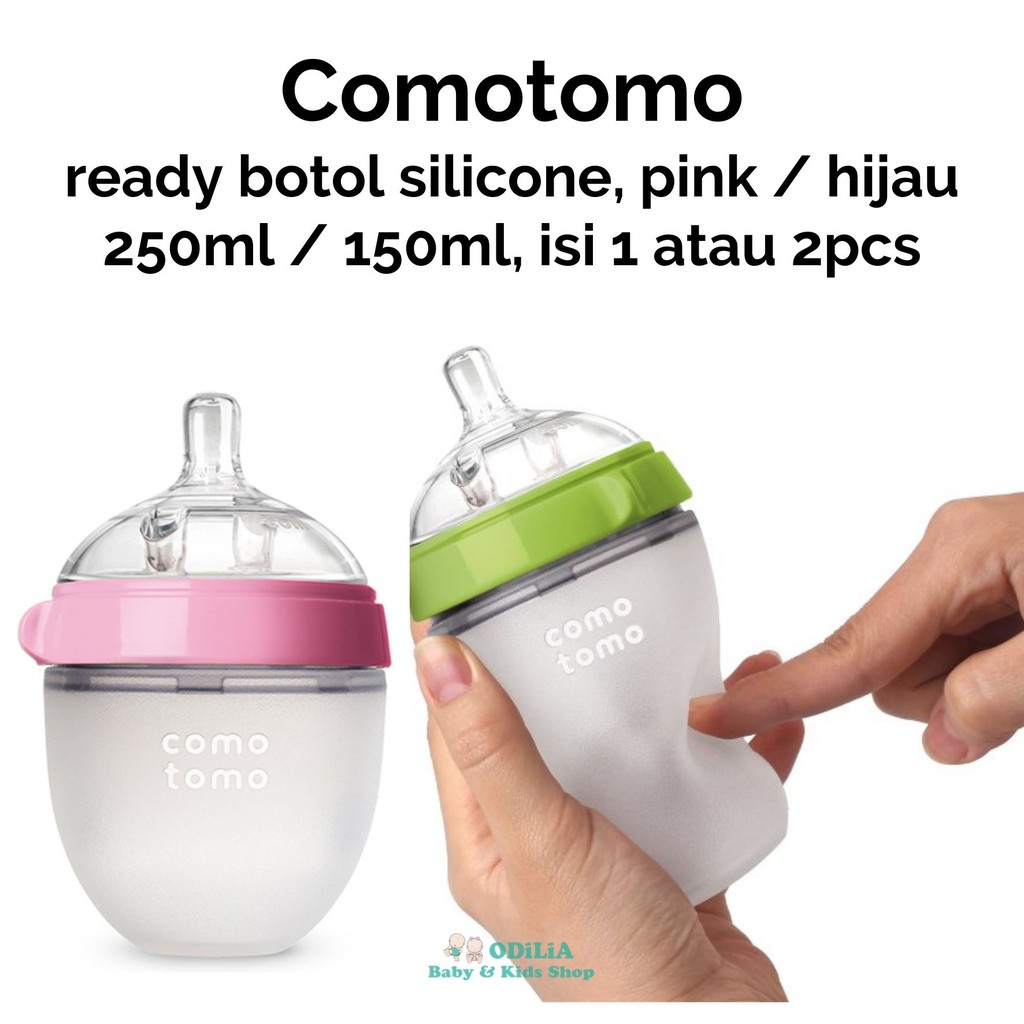 Comotomo Baby Bottle 250ml I Botol Silicone Como Tomo I BPA Free
