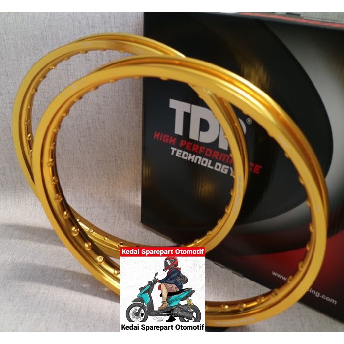 Velg TDR WX Gold Set 17 x 140  140 Warna Emas Gold