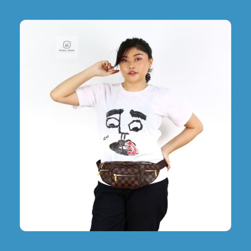 Waistbag LV Motif Tas Pinggang Wanita Fashion korean style EMOEMO