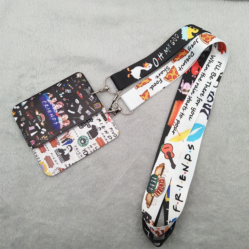 Hard Case Pelindung Kartu Nama Desain Drama TV US Dengan Lanyard Leher Untuk Dekorasi Ponsel