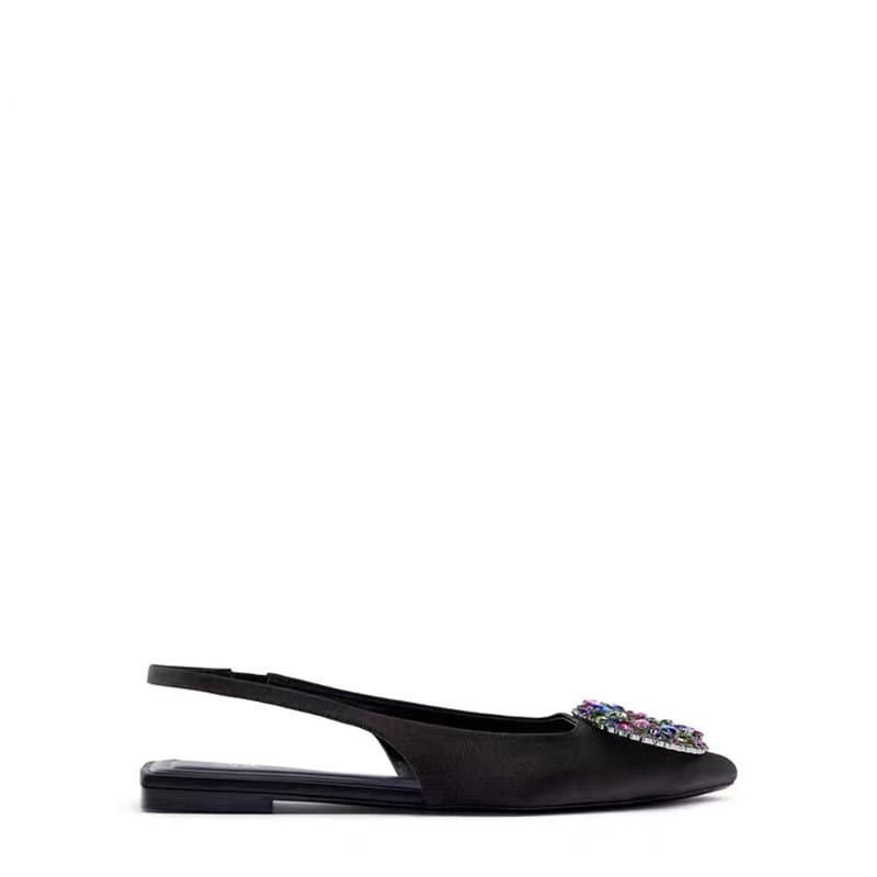 [TANG&amp;YENNY] TERBARU!!SENDAL SHIMMERY FLAT ZARA/SLINGBACK FLAT#044