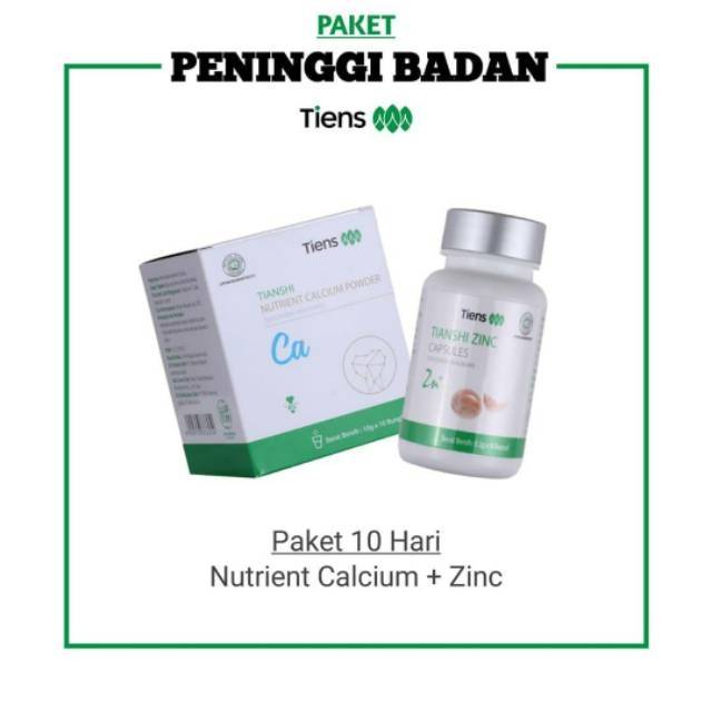 Peninggi Badan Tiens Kalsium Nhcp
Zinc Tianshi Penambah Tinggi Growup -