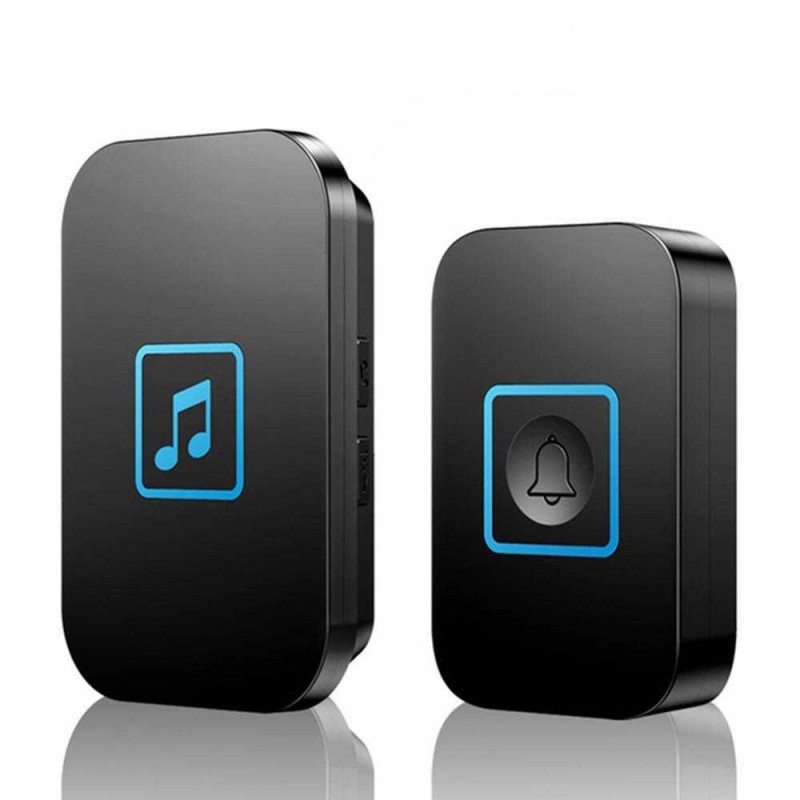 Bel Pintu Rumah Alarm Darurat Sign Wireless Doorbell LED 60 Tunes