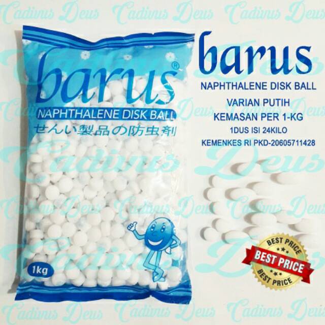 KAMPER - BARUS - WARNA - PUTIH - 1KILO - UTK LEMARI DLL