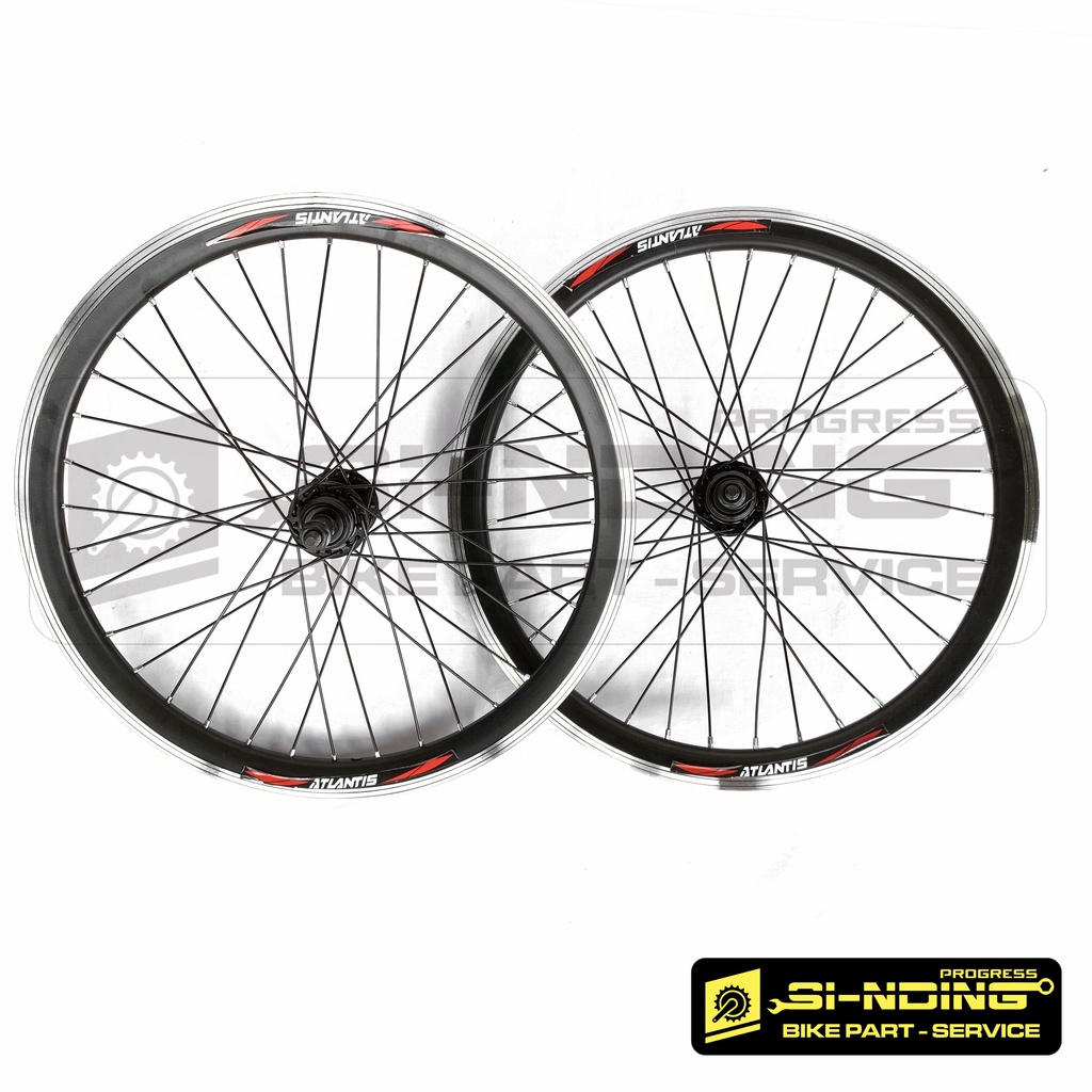 Jual Wheelset 20 Inch Sepeda Lipat Minion Etrto 406 Rims Double Wall ...