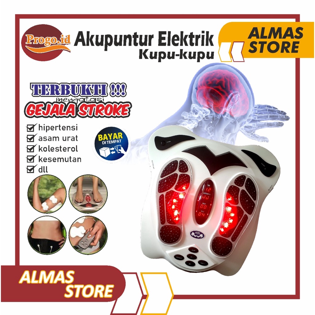 Alat Terapi Setruk Akupuntur Kaki Alat Pijat Kaki Listrik Healthy Protection Model Kupu Kupu Murah