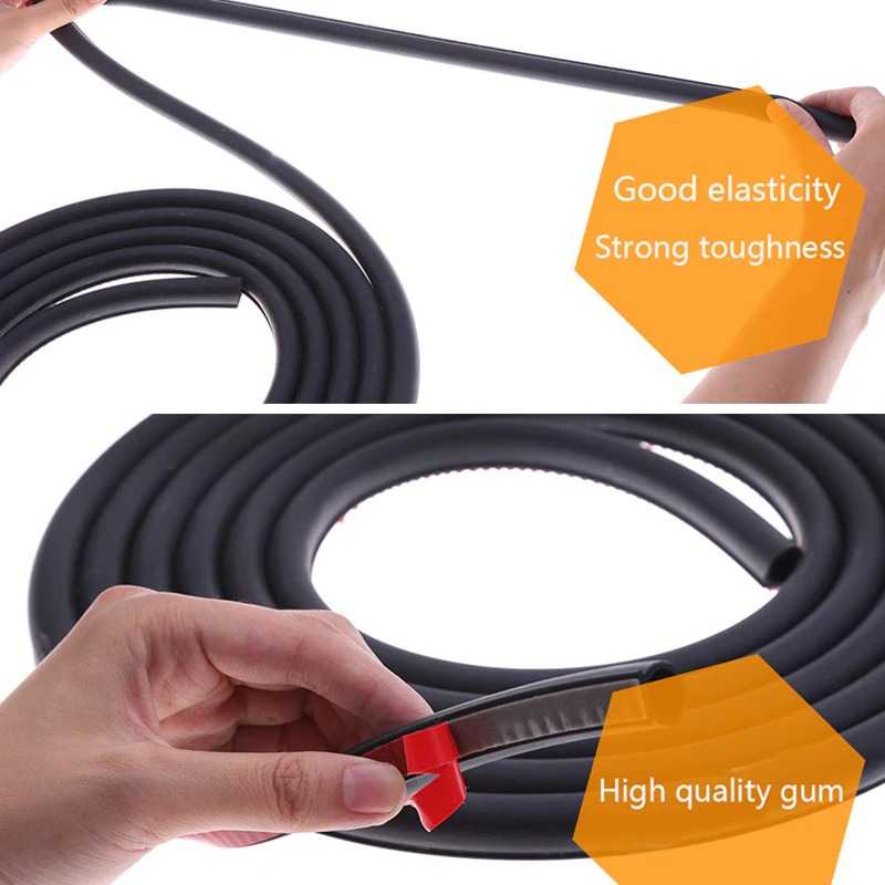 Cuci Gudang LARATH Rubber Strip Dekorasi Pintu Mobil Soundproof 2M Type P - NP8935