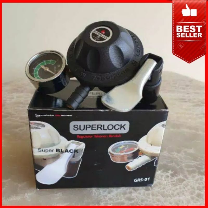 REGULATOR GAS LPG SUPERLOCK GRS 01 REGULATOR KOMPOR GAS ANTI BOCOR
