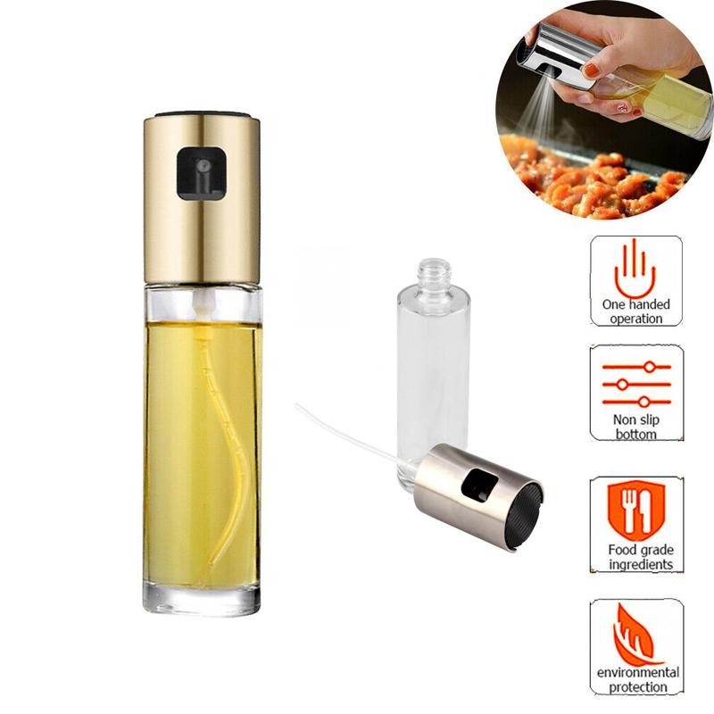 Sgmshop Oil Spray Bottle Botol Kaca Sprayer Minyak Cocok Untuk Air Fryer