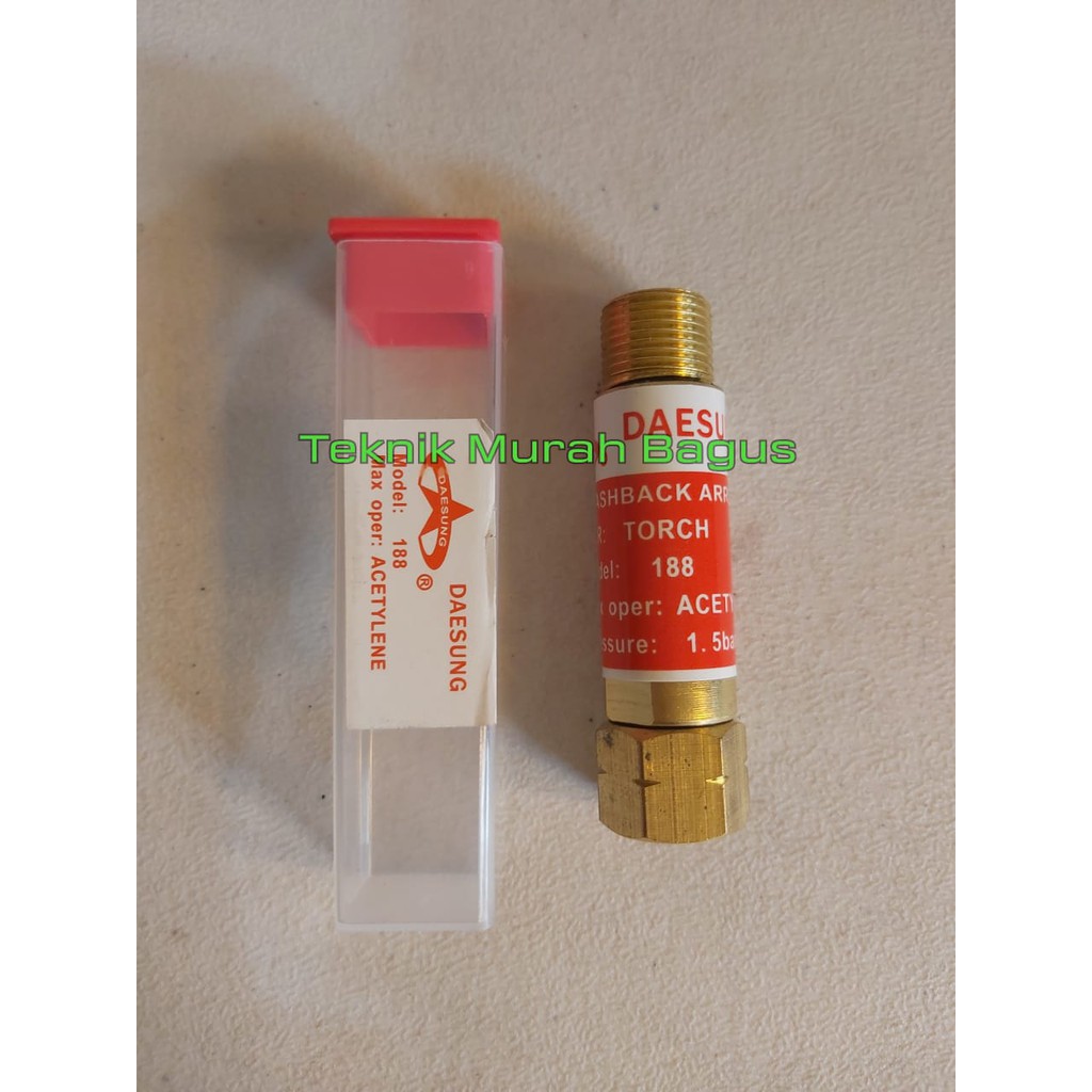 ARRESTOR FOR TORCH FLASHBACK LPG / ACETYLENE