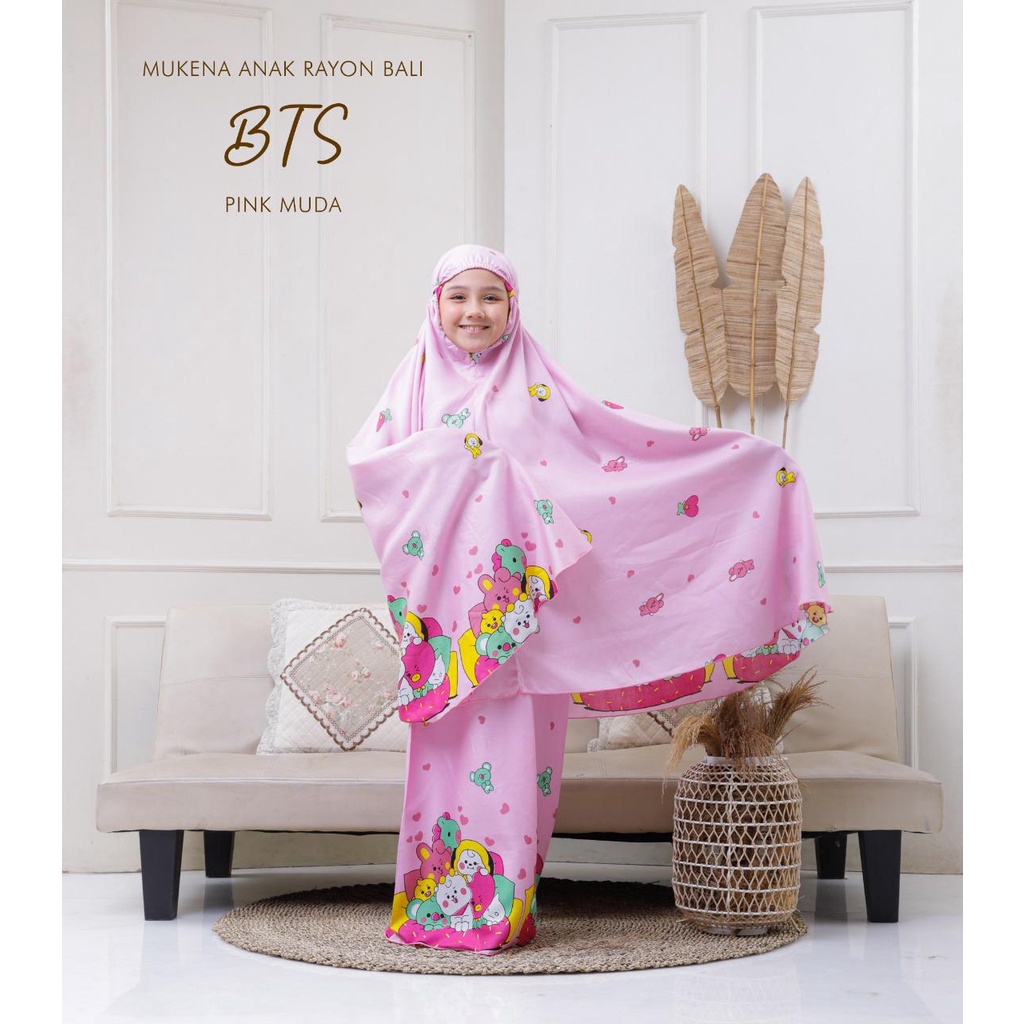 PUSAT MUKENA TASIK - MUKENA ANAK BALI RAYON MOTIF BTS