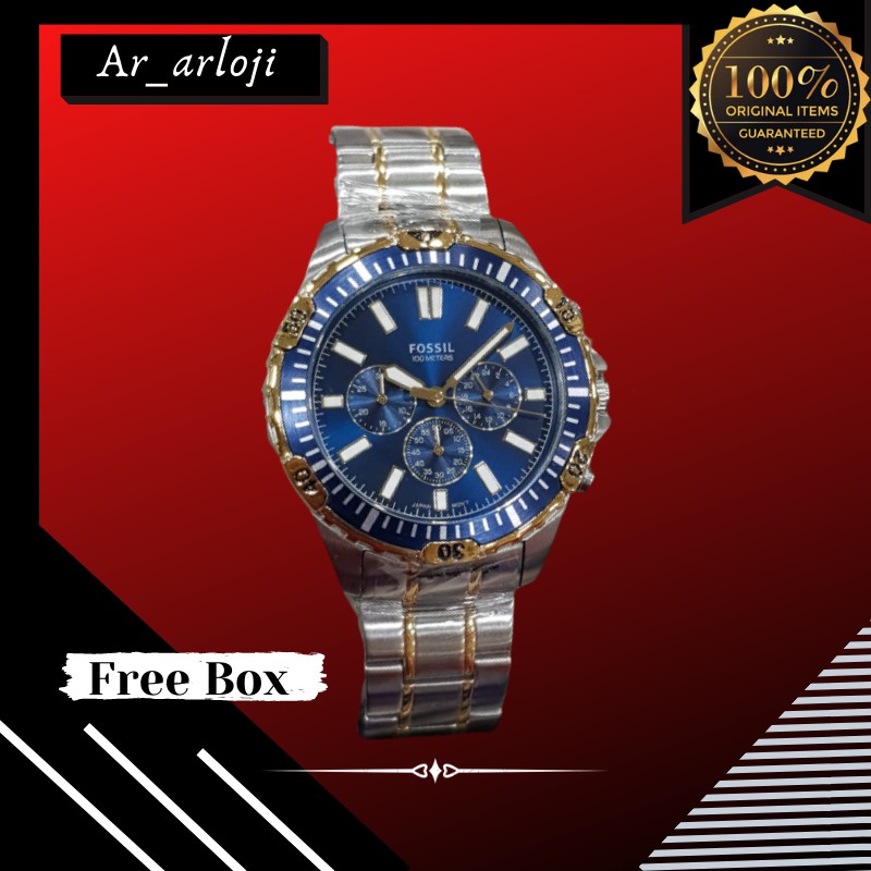 JAM TANGAN PRIA FOSSIL ORIGINAL DIGITAL TERBARU TALI RANTAI FS SERIES DISKON