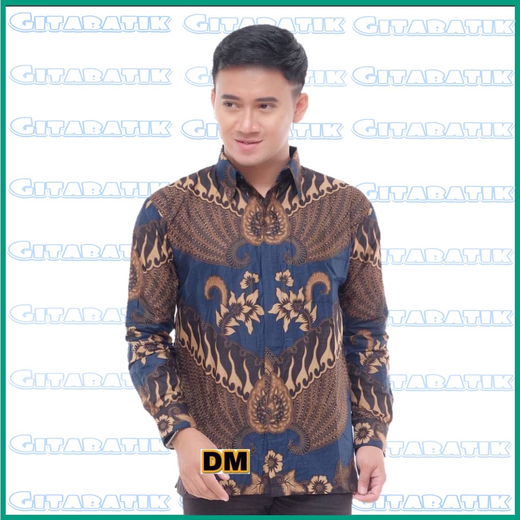 BAJU BATIK PRIA GITA BATIK KEMEJA BATIK PRIA LENGAN PANJANG &amp; PENDEK TERVIRAL DI SHOPEE