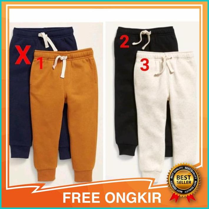 Celana jogger anak laki branded original old navy hitam mustard - no 1, 18-24m lp22 p46 Asli Ori
