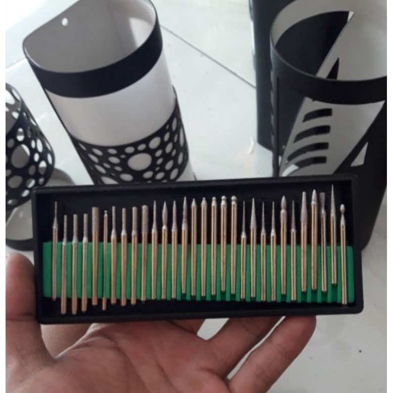 mata bor cun ukir keramik akrilik paralon isi 30