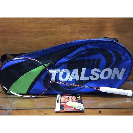 Raket badminton bulutangkis Toalson Hexagon Chrome Red