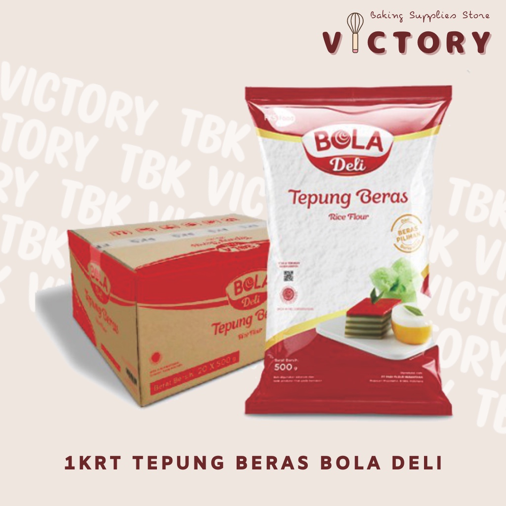 

[1karton] BOLA DELI Tepung Beras 20x500gr