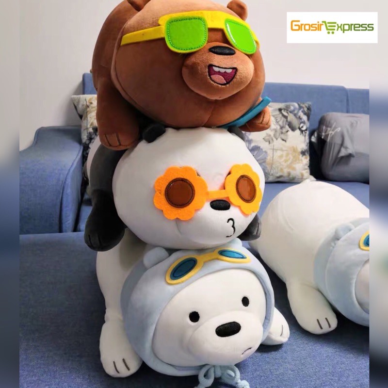  NEW ARRIVAL Boneka  We Bare Bears Panda Grizzly Ice Bear 