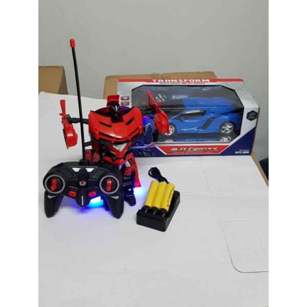 Mainan mobil Autobots remote control sensor tangan