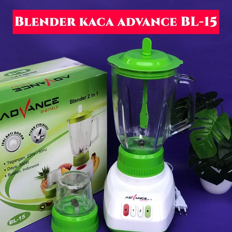 Blender Kaca Advance BL 15 2in 1 1,5 Liter ORIGINAL NEW PROMO