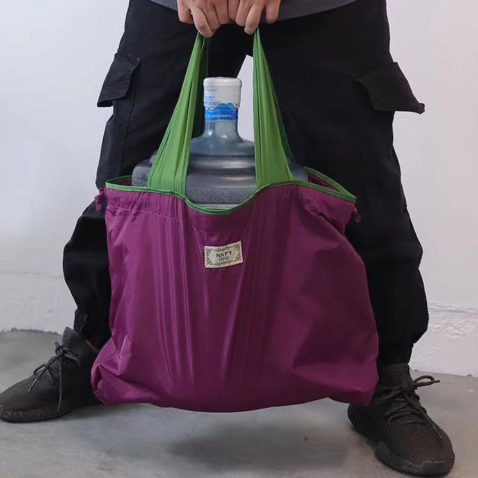 Model Terlaris OMYGOOSE TAS BELANJA LIPAT TALI SERUT / SHOPPING BAG IMPORT / TFW 074