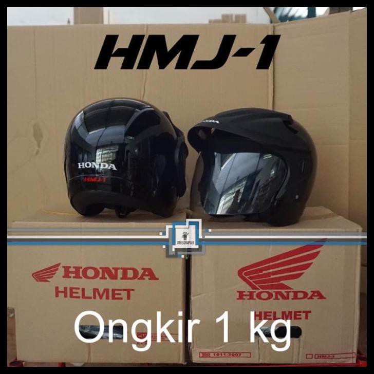 Helm Honda Hmj-1 Hmj1 Hmj 1 3 Ori & Sni Half Face - Super Sale Grosir