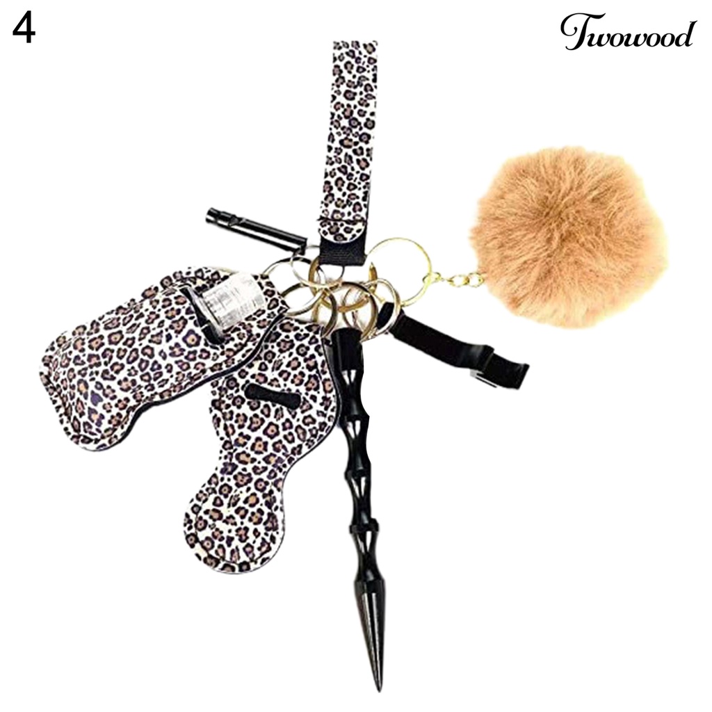 Twowood 10Pcs / Set Gantungan Kunci Pompom Portable Untuk Wanita