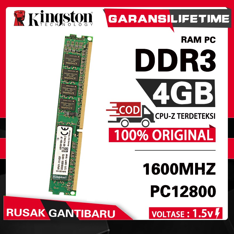 Memory Pc ddr3 Kingston ram DDR3 4GB DDR3 8GB 1600mhz pc12800 1333mhz PC10600 8gb