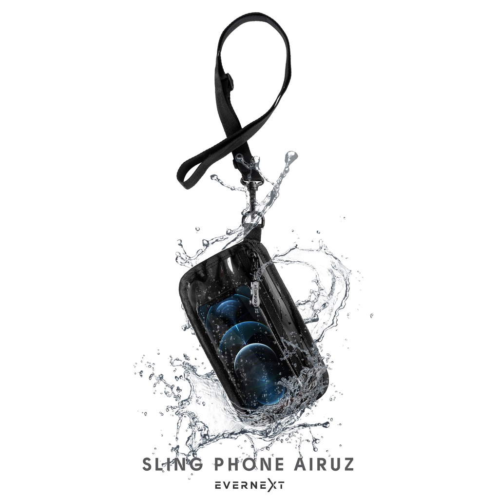 Sling Phone Wallet Airuz Dompet Gantung Handphone Anti Air Waterproof Pouch Jalan Outdoor Kerja COD