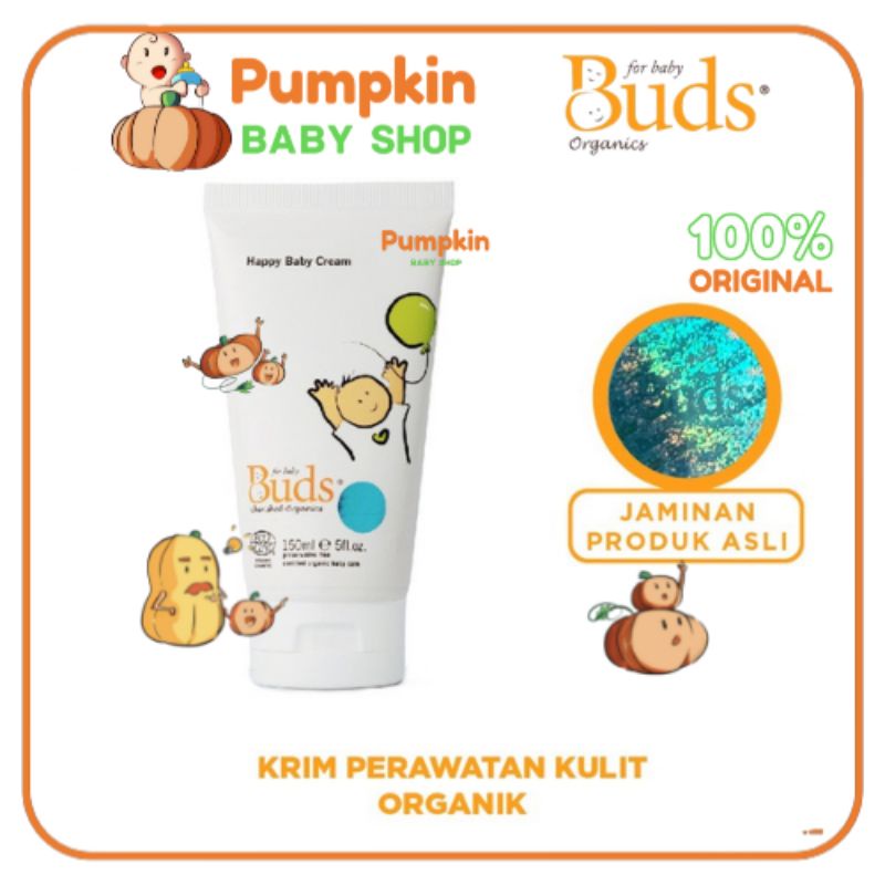 Buds Cherished Organics Happy Baby Cream 150ml