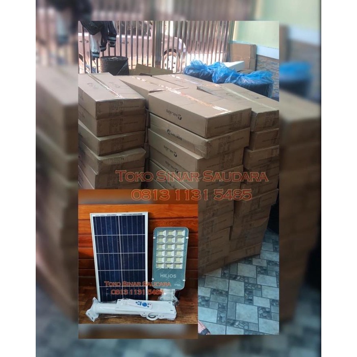 LAMPU JALAN LED HILIOS TENAGA SURYA 100 WATT SOLAR CELL 100WATT 100W