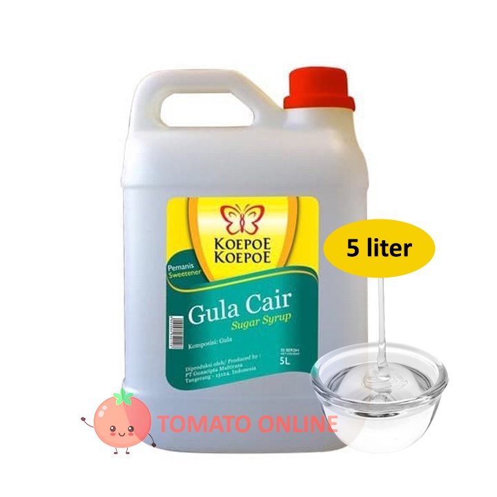 Koepoe Kupu / Gula SIRUP CAIR Sugar Syrup / 5 liter ltr lt L 5liter 5ltr 5l