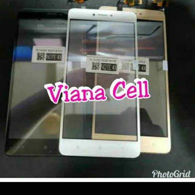 TOUCHSCREEN LAYAR SENTUH TC TS KACA DEPAN LCD XIAOMI XIOMI REDMI NOTE 4X ORIGINAL