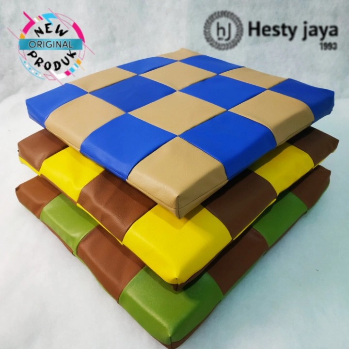 PROMO PRODUK BARU / NEW ALAS DUDUK MOTIF CATUR / BANTAL DUDUK MOTIF CATUR 40X40X4CM