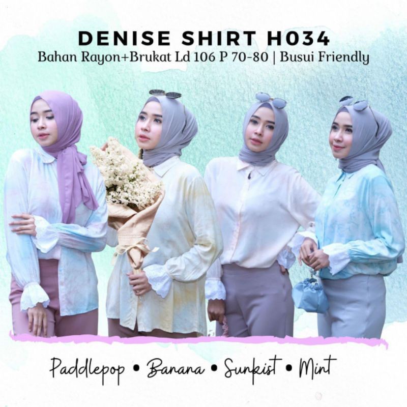 DENISE SHIRT / KEMEJA / BLOUSE / ATASAN