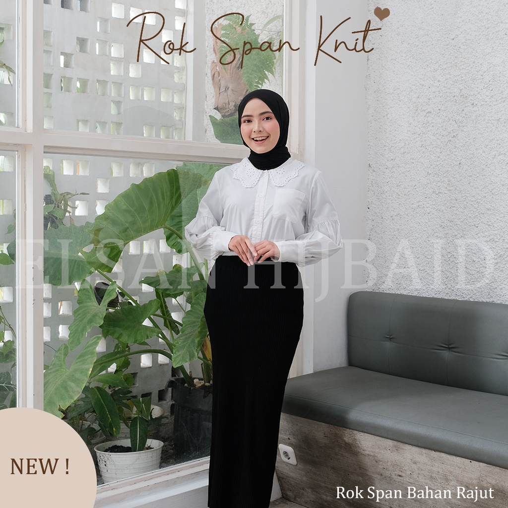 Rok Span Knit (Bahan Rajut Lembut)