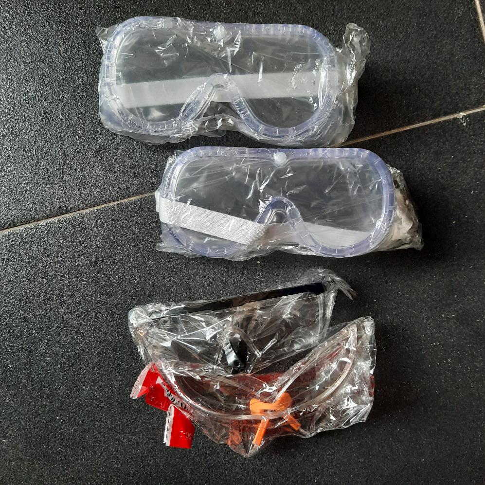 Kacamata Safety Google Bening Pelindung Debu Las Gerinda Uv