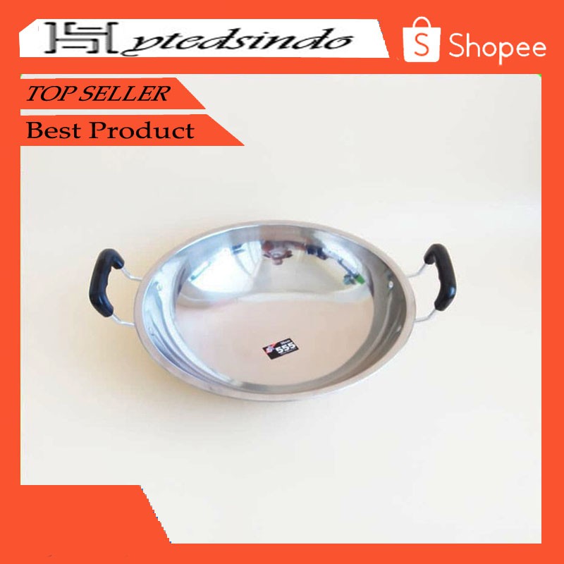 Penggorengan/Wajan Stainless Steel 555-30cm
