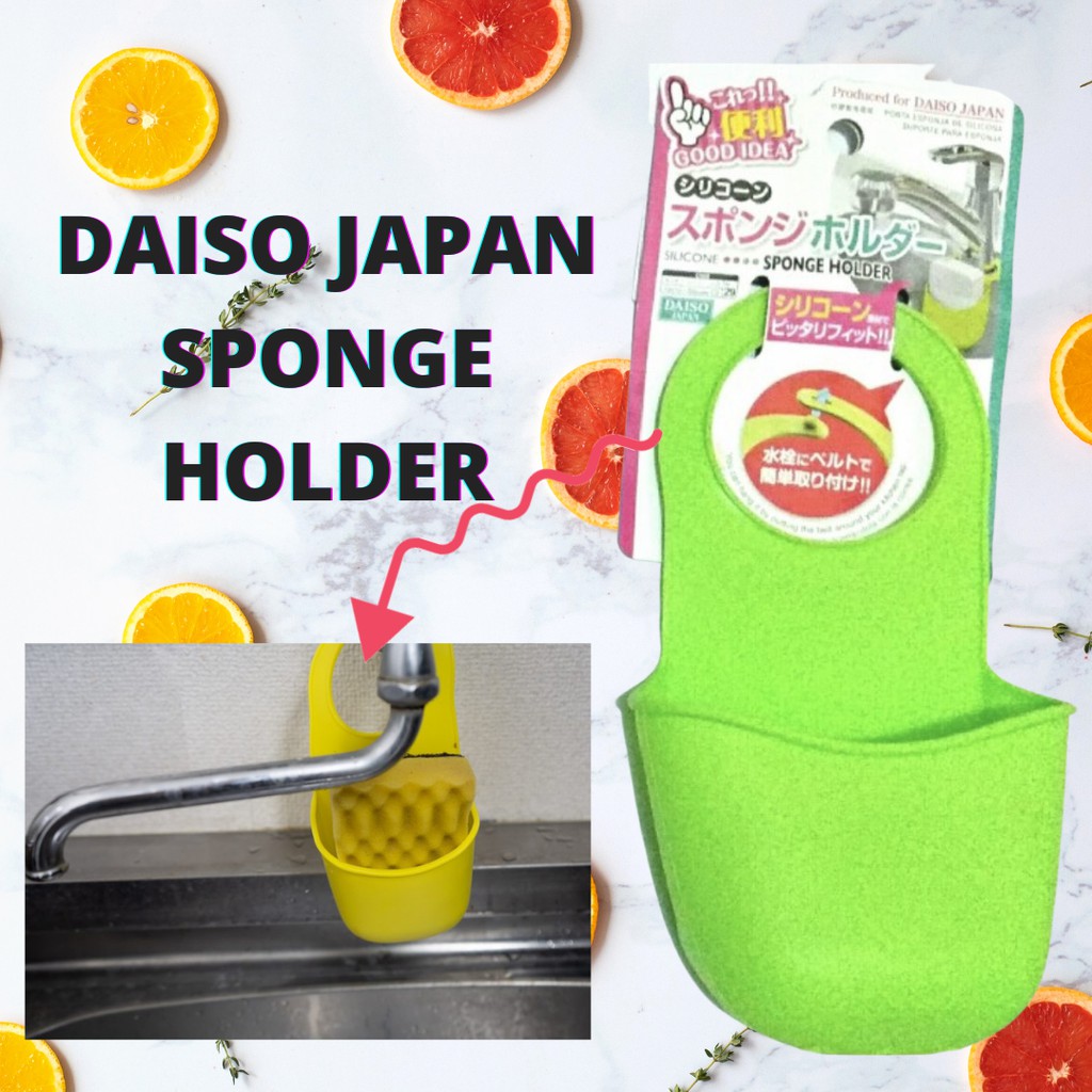 Tempat Tirisan Busa Cuci Piring DAISO JAPAN Sponge Holder Tempat Spons Silikon