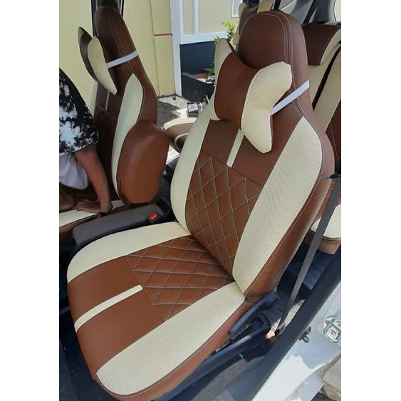 Sarung Jok Mobil Kulit Sintetis Calya Sigra 3 Baris