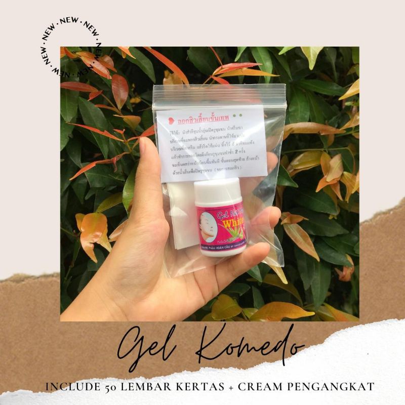 Gel komedo + kertas pengangkat komedo