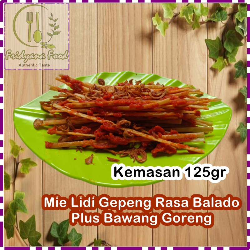 

125GR MIE LIDI GEPENG BALADO/MI LIDI GEPENG/MIELIDI MILIDI/MI LIDI/MIE BITING/MI BITING RASA BALADO