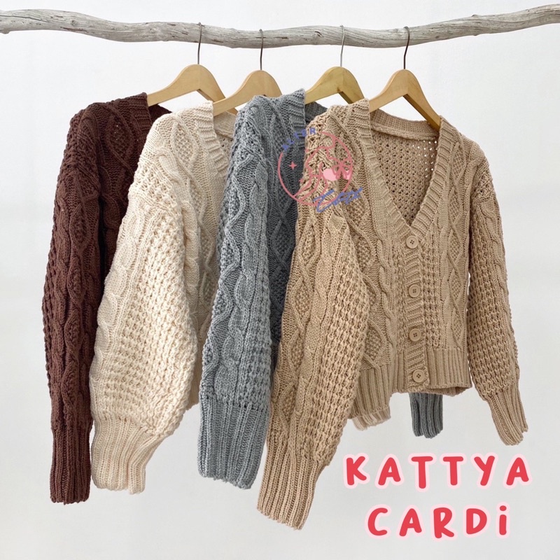 alter.cloth - KATTYA CARDI | Kardigan Korea Wanita Knit Rajut Import Lengan Panjang