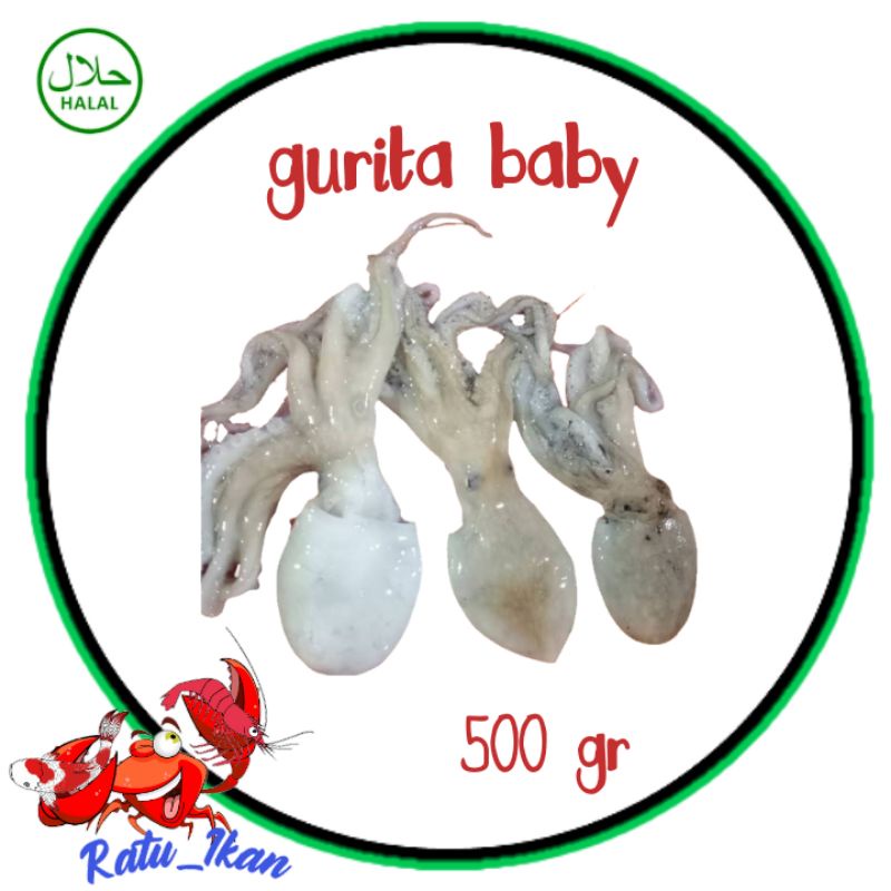 

gurita baby [500gram] ratu ikan