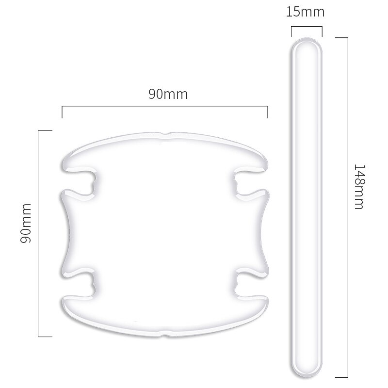 Stiker Strip Pelindung Handle Pintu Mobil Anti Benturan / Gores