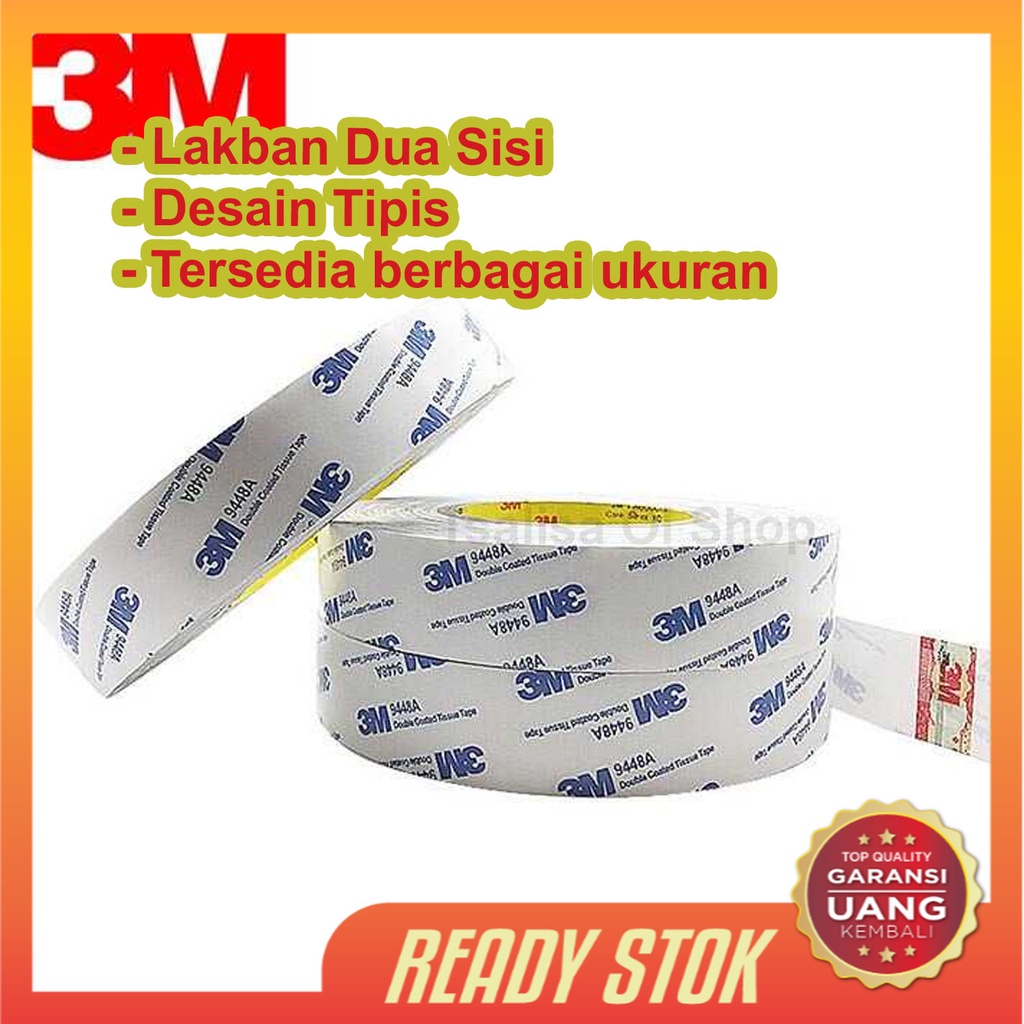 

Nuopeylo Lakban Glue Tape Double Side Strong Sticky 50 meter - ZNK9448